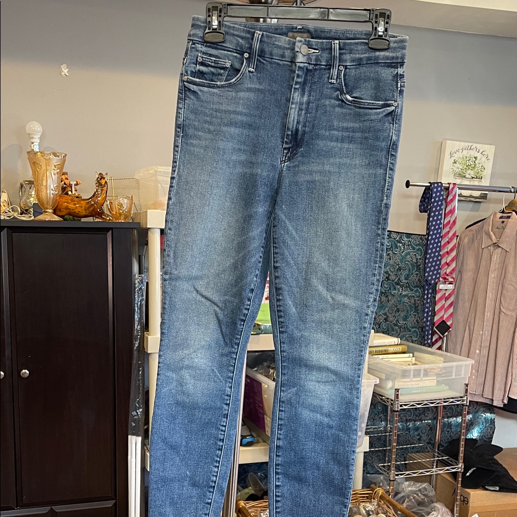 Mother High Waisted Looker Ankle Chew Jeans Size 26 Just Like The Ones We Used